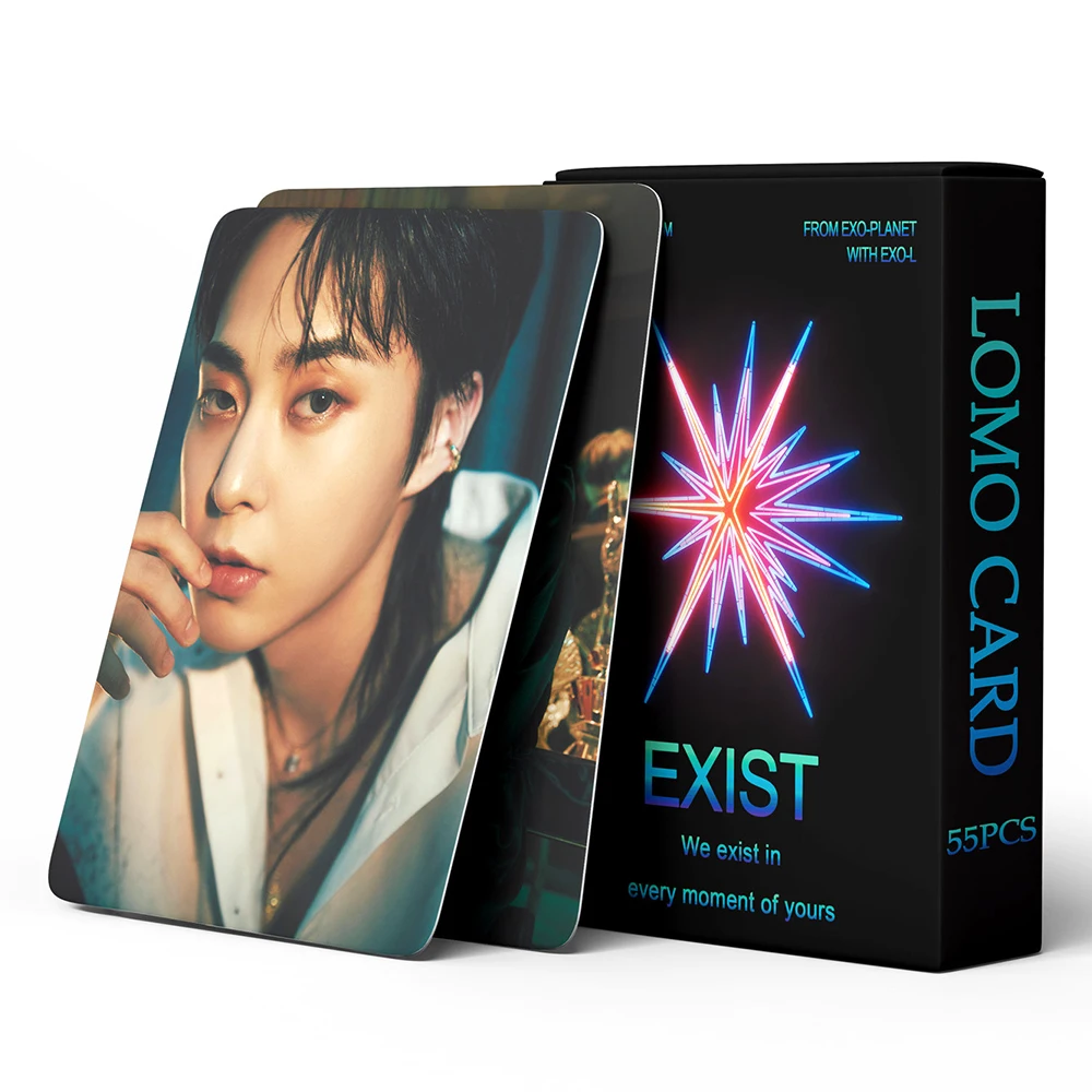 

55 шт. Kpop EXO Lomo Card Photocard HD Photo Print альбом Photocard существующая коллекция домашних открыток DIY наборы для поклонников подарки