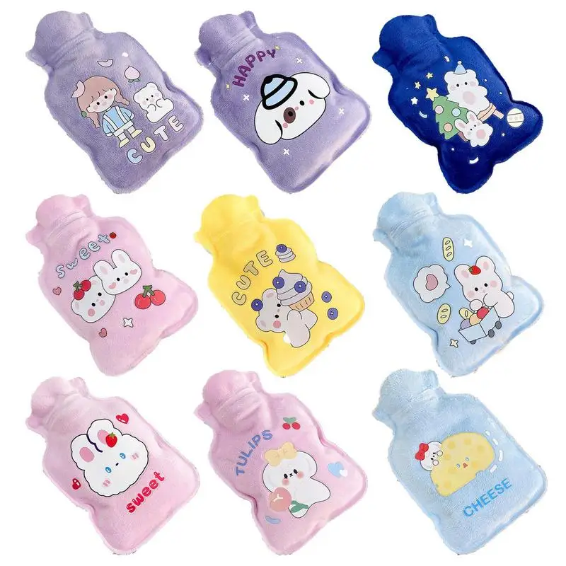 

Hot Water Bottle 150ml Mini Hot Bottle Water Bag for Hot Cold Compress Soft Comfortable Hand Feet Warmer for Menstrual Cramps