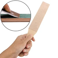 rorgeto wooden handle leather knife sharpener dual sided polishing board home handmade knife razors polishing machine
