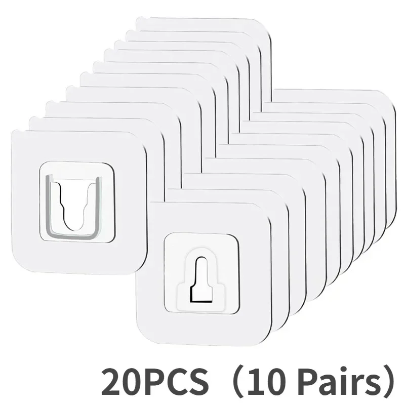 

MOONBIFFY Прозрачные многоразовые настенные крючки