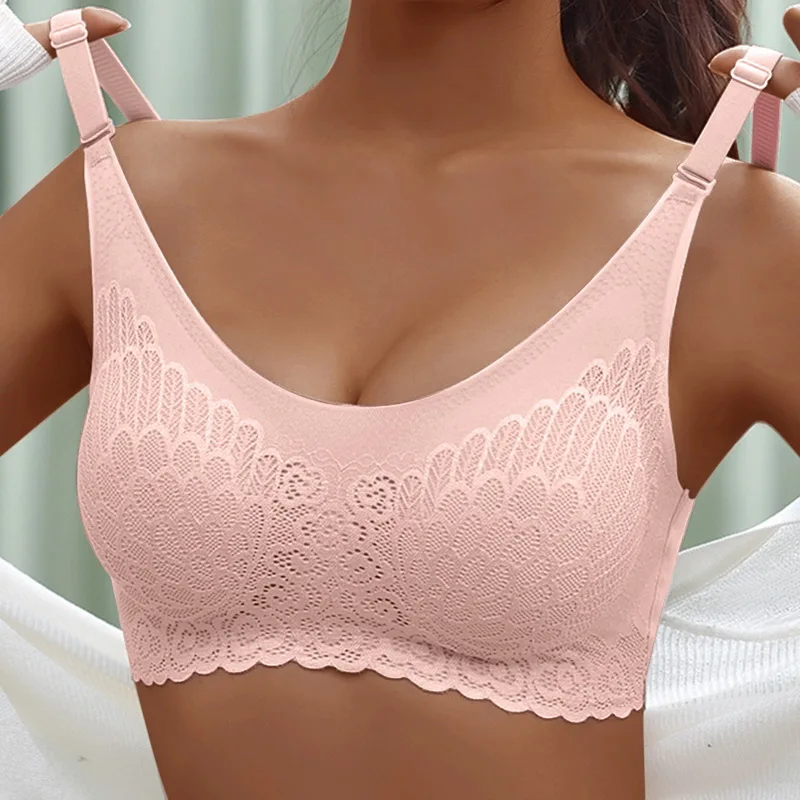 

Women's Seamless Sexy Sport Bra Fashion Push-Up Bras Without Steel Ring Underwear Push-Up Bra With Padded Top Black Underwear