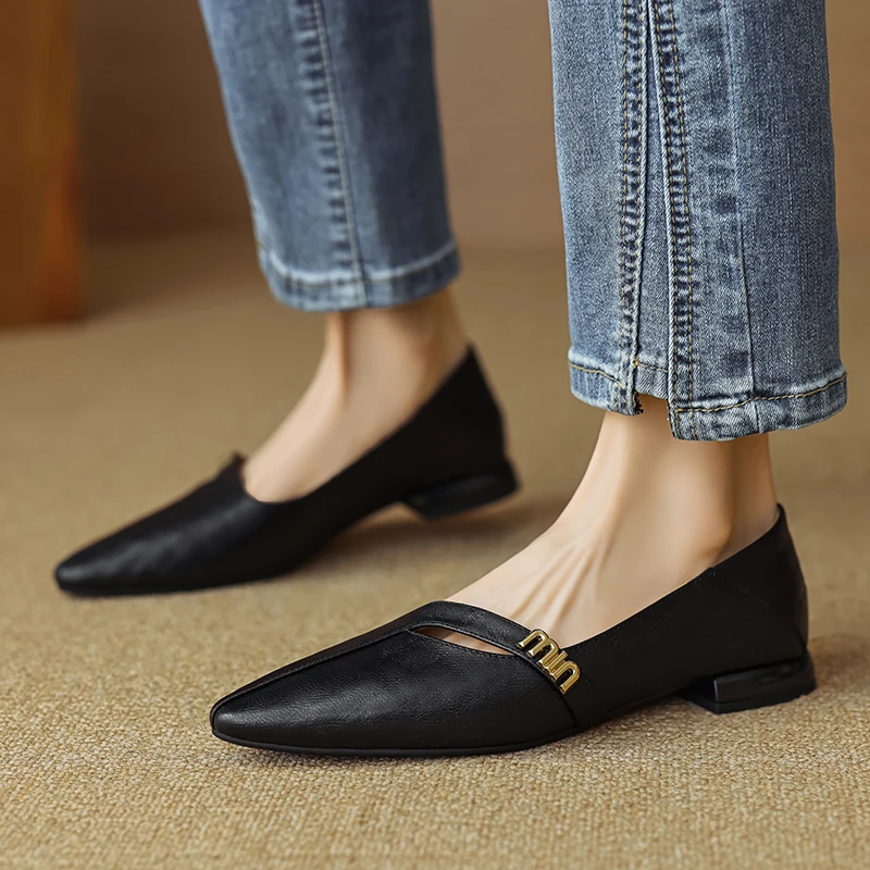 Женские туфли-лодочки из натуральной кожи туфли овечьей и воловьей свиной шкуры