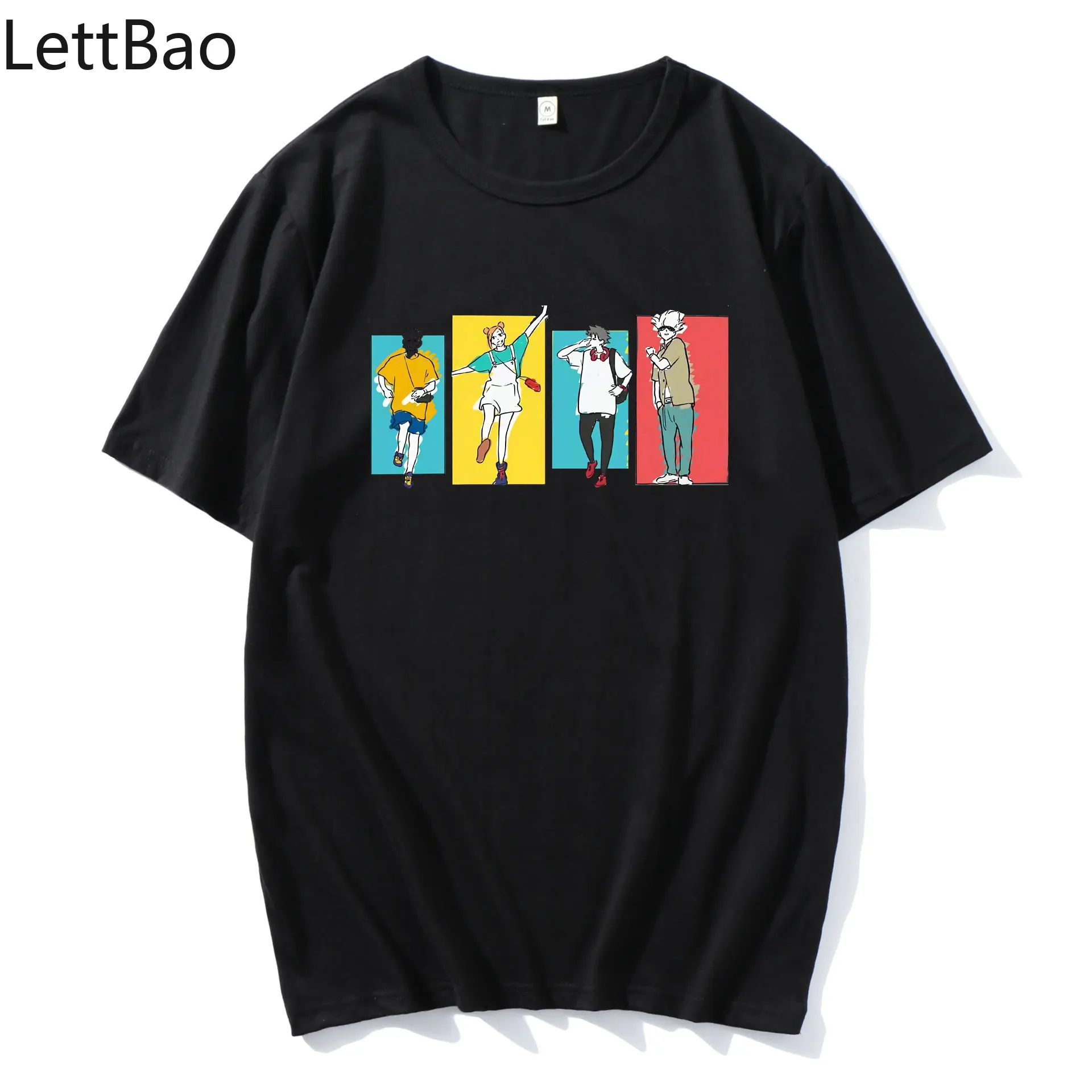 Футболка мужская хипстерская с круглым вырезом принтом манга аниме джутитусу