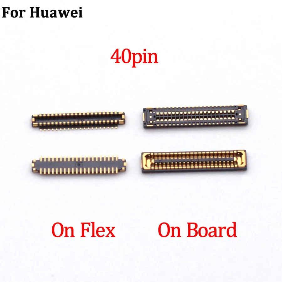 

2Pcs 40Pin LCD Screen Display FPC Connector On Board For Huawei P50 Nova9/Nova 9 8 7 Pro/8SE/7i Honor 50/50Pro/50 SE/Magic 3/V40