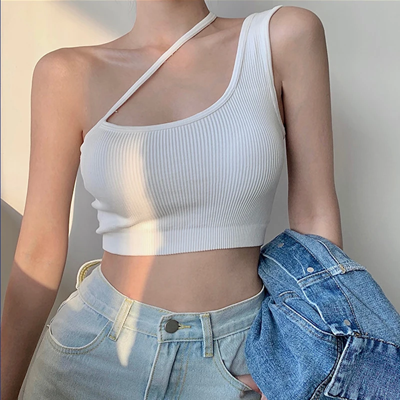 

Women Clothing Beauty Back Bra Solid Color Camisole Suspender U-shaped Seamless Bandeau Underwear Tanks Tops for Summer