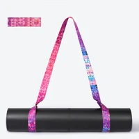 1pc yoga mat strap belt adjustable sports sling shoulder carry exercise strap belt nylon colourful straps yoga stretch strap