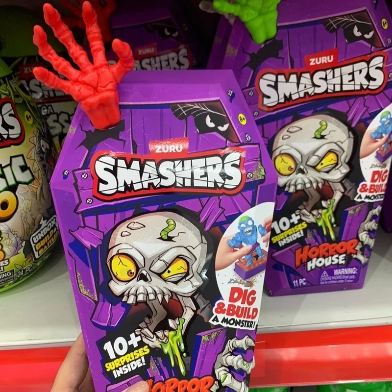 Фото Игровой набор Zuru Smashers Horror House: Зомби-монстр, раскопки и разборка, 35+ сюрпризов, интерактивная игрушка-сокровищница, подарок №1