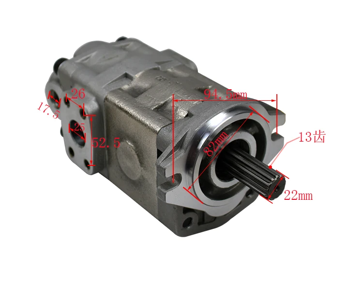 67110-30510-71 Гидравлический насос для вилочного погрузчика 7F/6F40/35 Шестеренчатый Shimazu