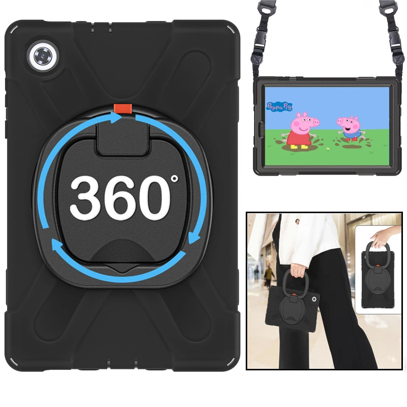 

Heavy Duty Shockproof Case For Lenovo Tab P11 Pro TB-J706F 11.5 P11 TB-J606F 11 Inch Kickstand Silicon Tablet Cover Case + Strap