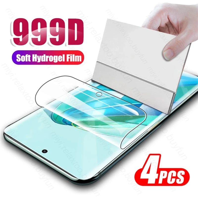 

4PCS 999D Soft Hydrogel Film for Honor X9a 5G Screen Protector On Honar Honer X 9a X9 a Honorx9a 5G 2023 RMO-NX1 6.67" Not Glass