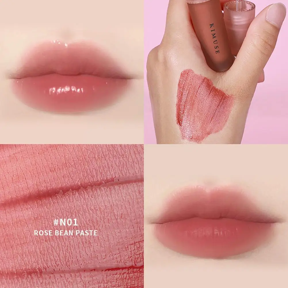 Velvet Matte Lip Gloss Nude Glaze Quick Film Non Sticky Liquid Cosmetic Lipstick Waterproof Lip Long Makeup Moisturizing La W9N6
