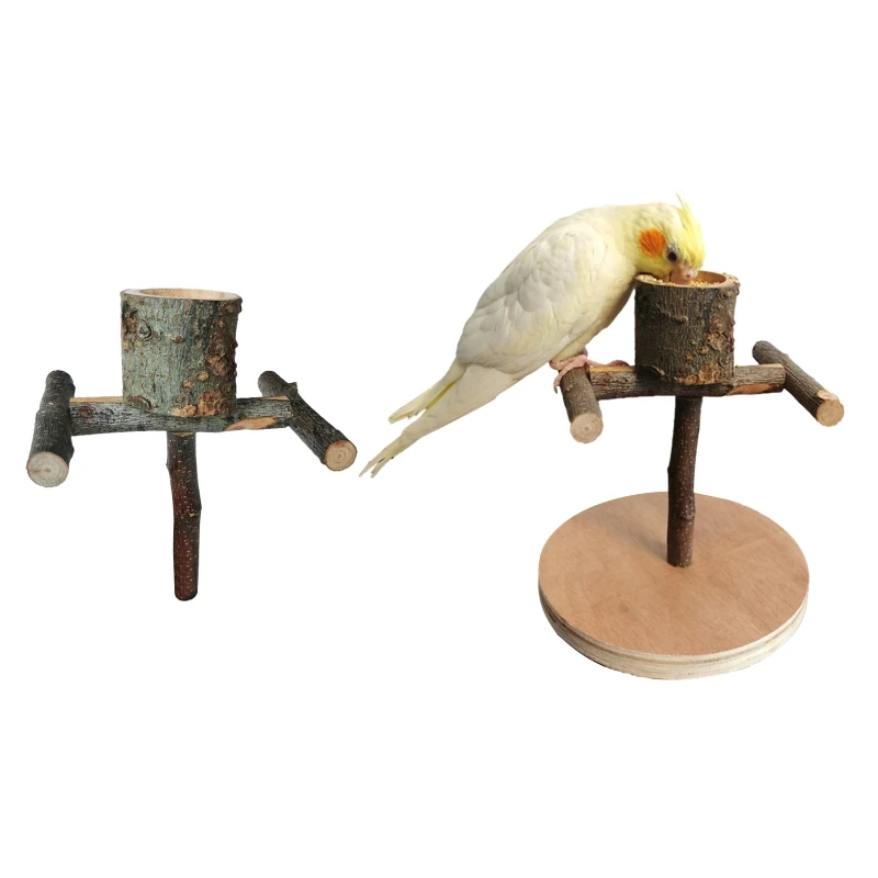 

Женская подставка из натурального дерева с деревянной чашкой для кормления, игрушка для груминга попугаев и ногтей, улучшает интимные отно...