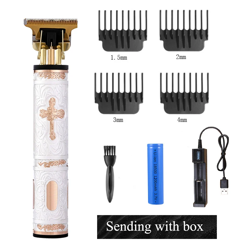 

Vintage T9 USB Rechargeable Trimmer Man Hair Clippers Hairdressing Machine Shaving Electric Shaver Barber Hair Trimmer Clipper