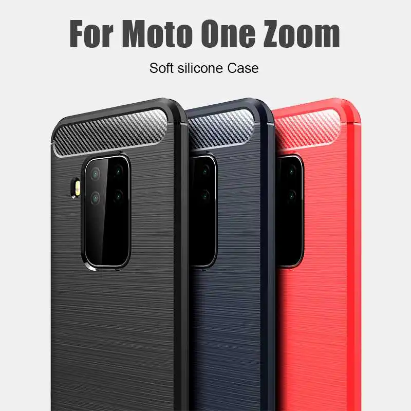 

YouYaeMi Shockproof Soft Case For Motorola One Zoom Phone Case Cover