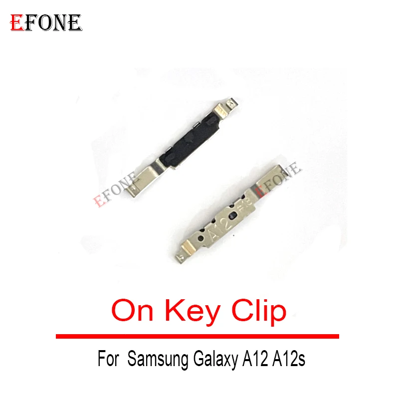 Кнопка питания для Samsung Galaxy A12 A12s A125F A127F A13, боковой кронштейн для ключа с железным крючком, фиксированный на зажиме для ключа