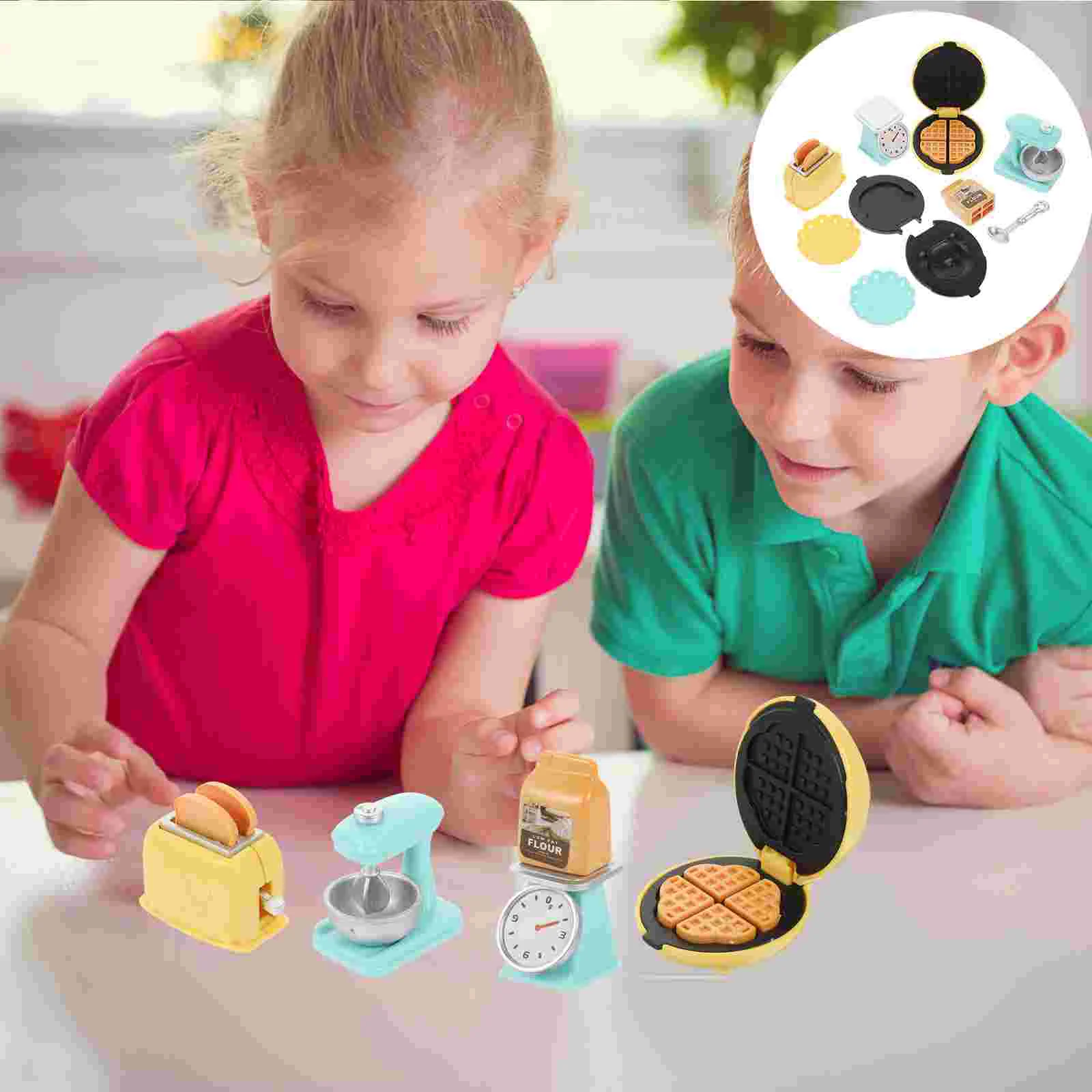 

Dollhouse Cooker Toy Accessories DIY Mini Kit Miniature Room Scene Children Home Accessory Baking Toys