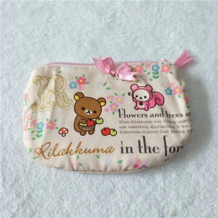 Многофункциональный чехол Rilakkuma милый аниме органайзер для макияжа кошелек