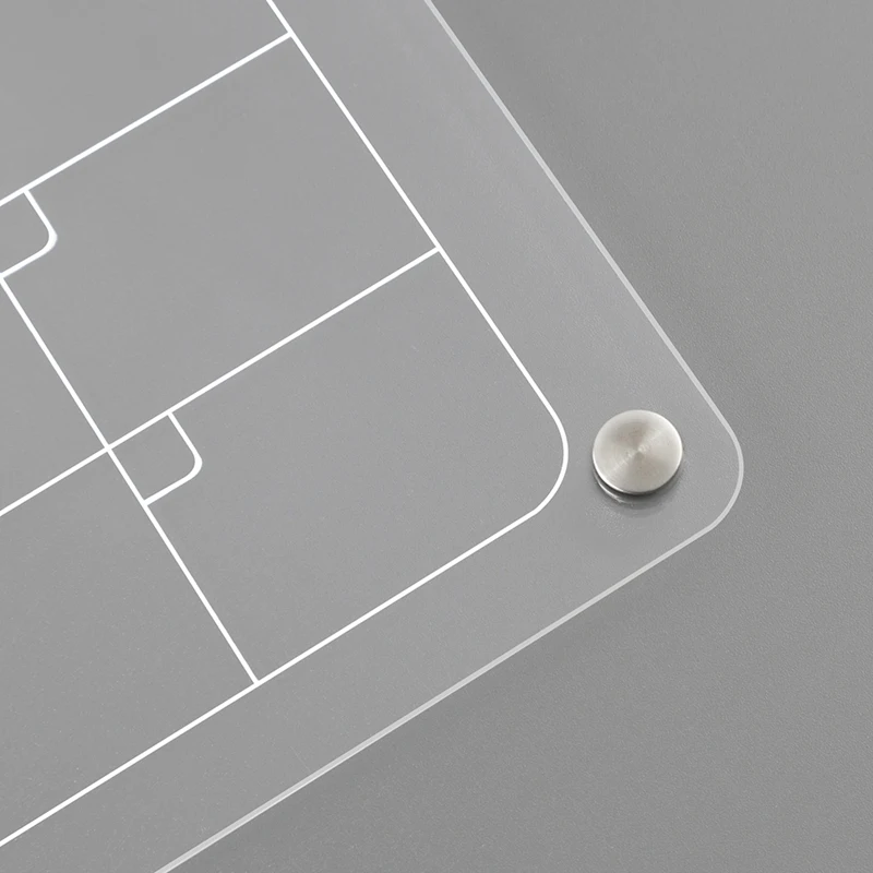 Прозрачный акриловый магнитный для холодильника 9x13 дюймов еженедельная доска