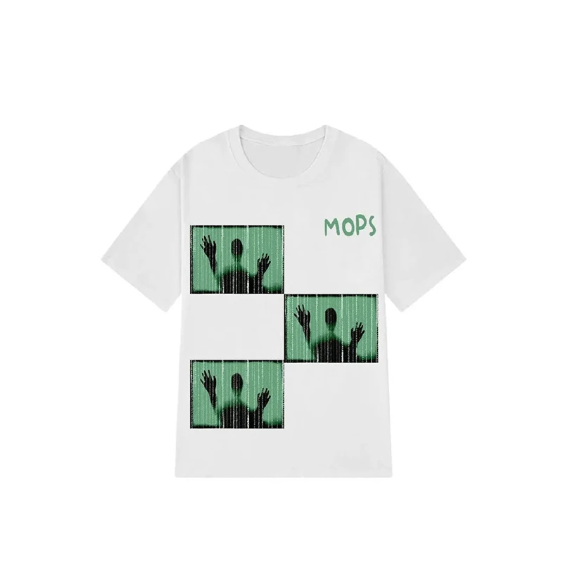 

Футболка Y2K женская с принтом искаженного портрета, шикарная уличная одежда в стиле хип-хоп, Ретро стиль гранж, Топ в стиле Ins, летняя одежда, ...