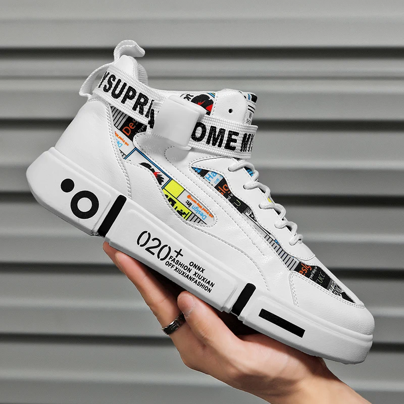 Fashion Colors High Skateboard Shoes Men Women Luxury Sneakers for Men Flat Women's Shoes Sport Sneakers Casual tenis para skate