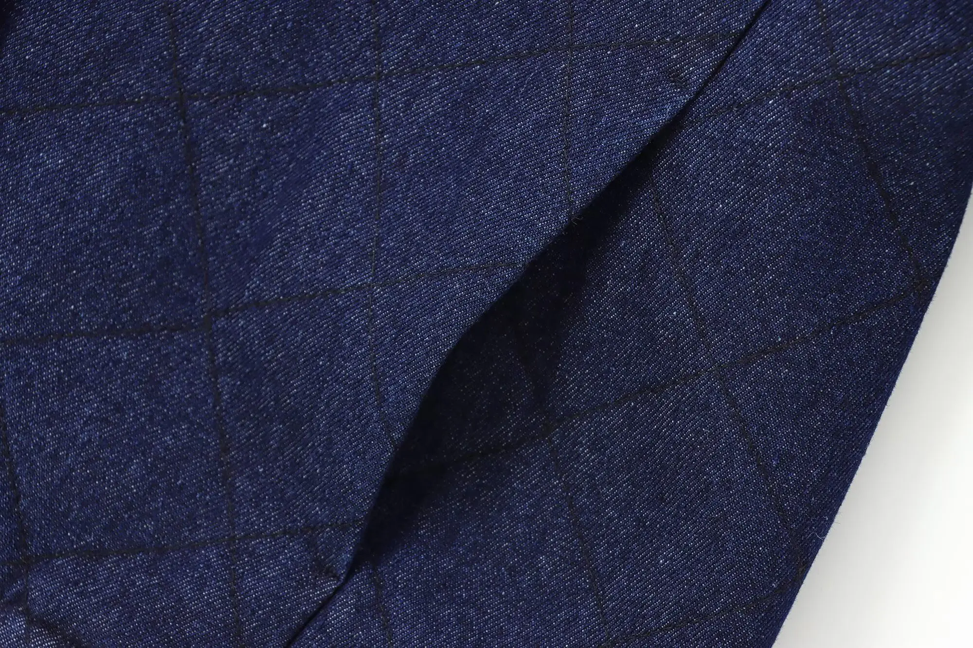 TRAFZA женская осенняя элегантная однотонная однобортная джинсовая хлопковая