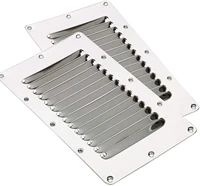2pcs boat stainless steel vent cover%ef%bc%8cmarine 13 slots louvered ventilation