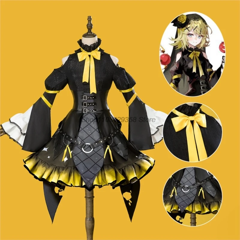 2024 Miku x Rascal Collab Raccoon Rin Len костюм аниме косплей костюмы полная одежда Хэллоуин