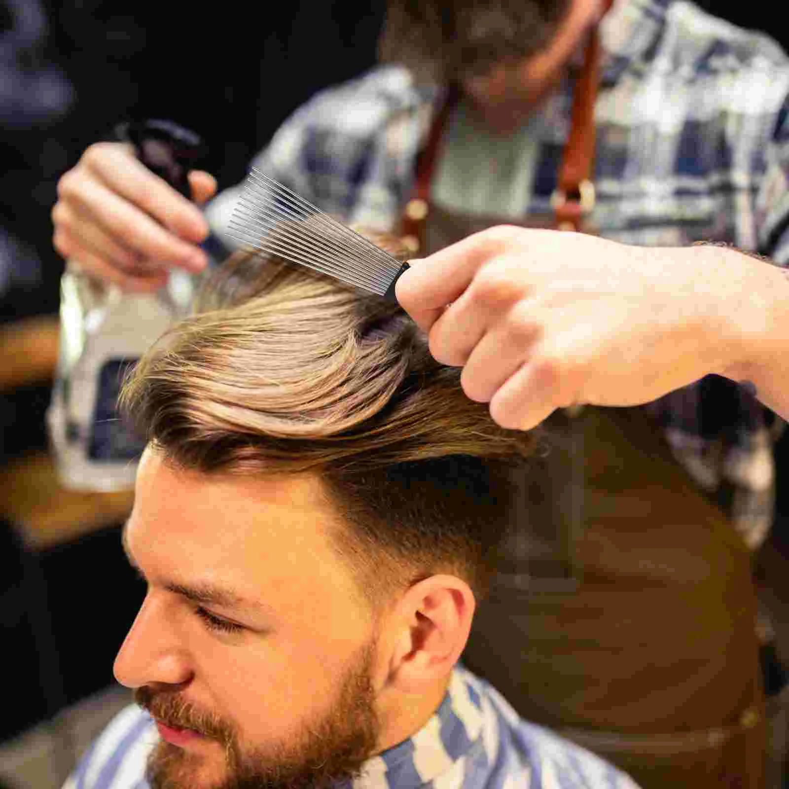 Расческа для запутанных волос грабли сектор FRCOLOR парикмахерская металлические