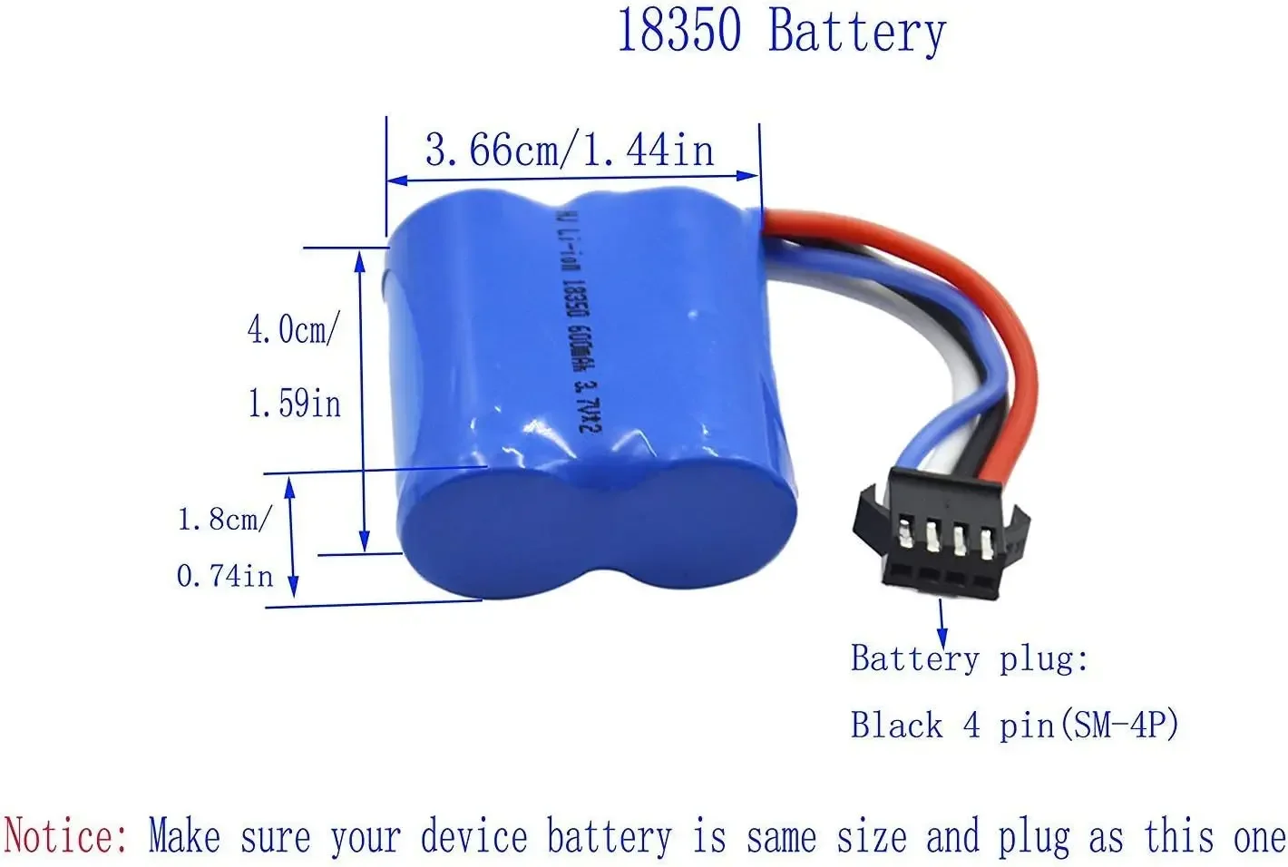 Литий-ионный Аккумулятор 7 4 В 600 мАч 15C со штепсельной вилкой для UDI008 UD08 UDI001 H100 H102