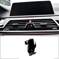 for 2016 2021 bmw 7 series g11 g12 abs black car styling wireless charging gps navigation mobile phone stand car accessories