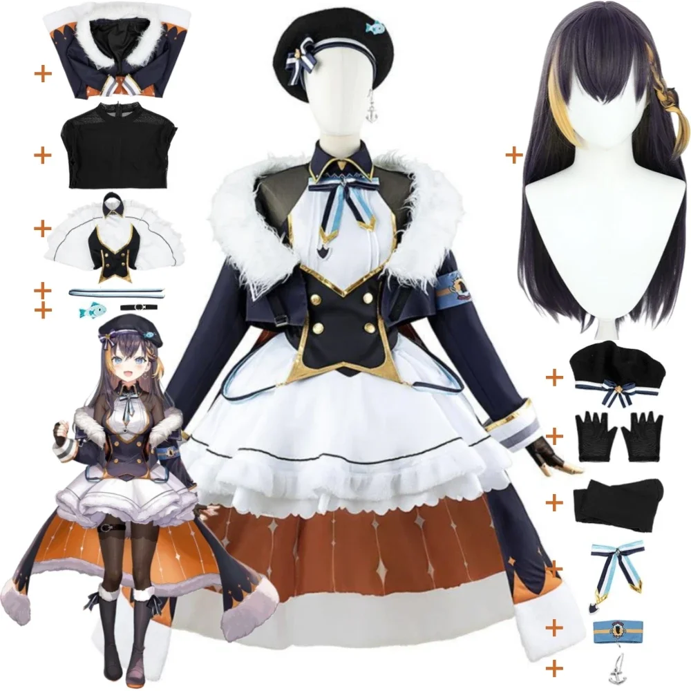 Женский костюм для косплея Petra Gurin Nijisanji En Obsydia парик из аниме Пингвин Мороза