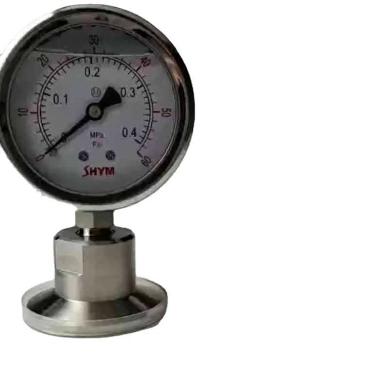 

Digital Tri-clamp Food grade Pipe fitting stainless steels manometers Sanitary Stainless Steel pressure gauge
