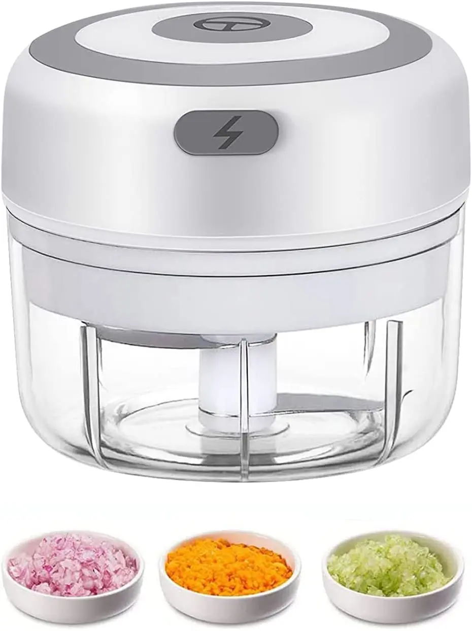 

Electric Mini Garlic Chopper, 100ML USB Mini Food Chopper Garlic Mincer, Vegetable Chopper, Onion Chopper