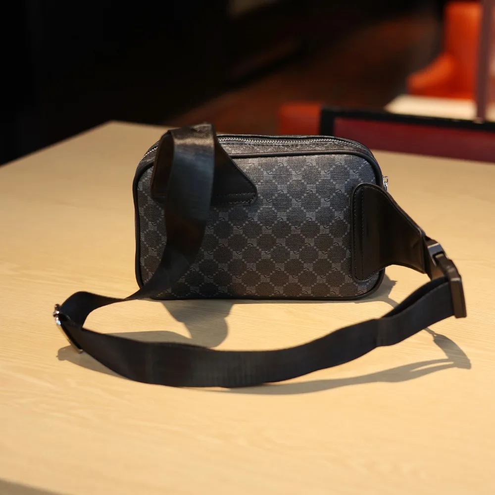 Мужская поясная сумка из искусственной кожи