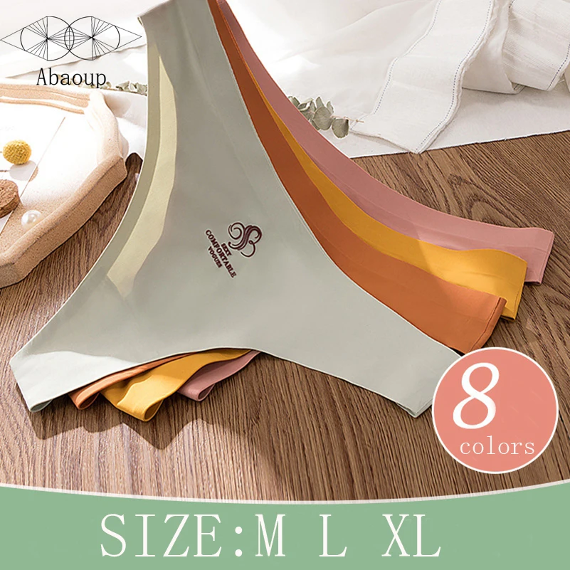 

Новинка, интимное белье Abaoup, 8 цветов, шелковые сексуальные женские стринги, бесшовные трусики, женское нижнее белье, нижнее белье с низкой п...