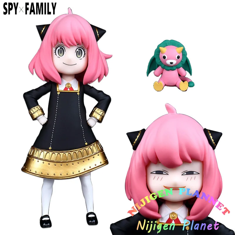 

18cm Anya Forger Figure Model Toys Action Anime Spy X Family Replaceable head PVC Scale Figures Doll Gift