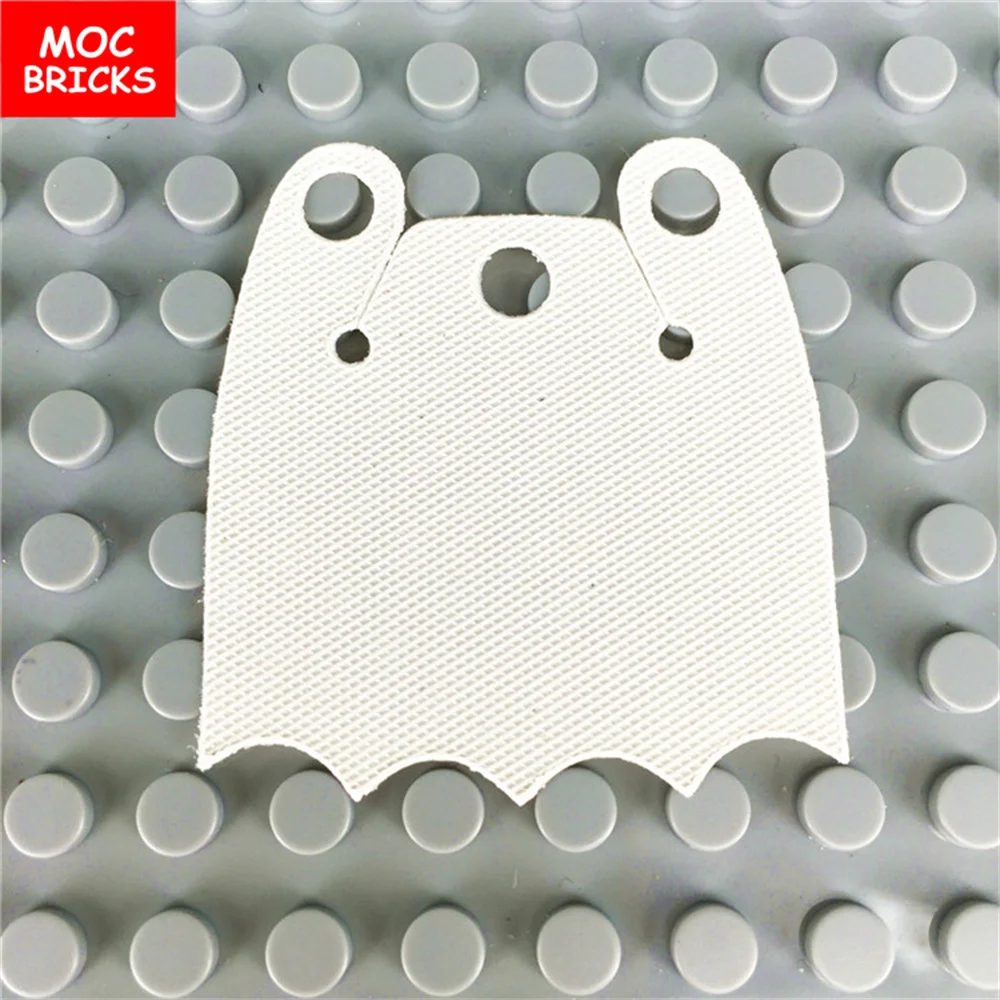 12 шт./лот MOC кирпичи белый шлем накидка модель бороды фигурка часть тела маленькие