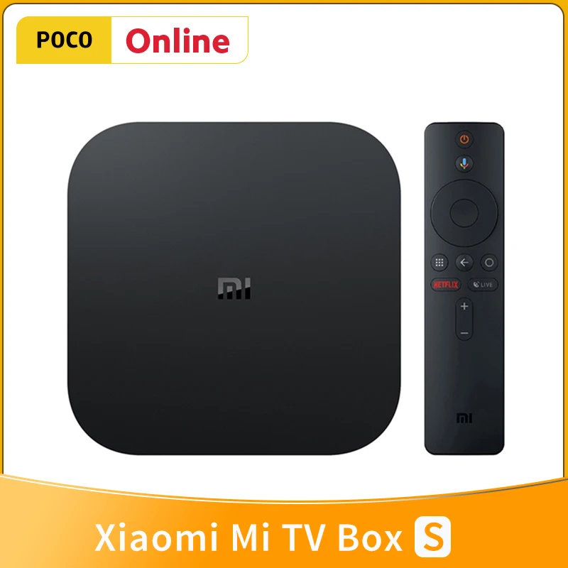 Оригинальная ТВ-приставка Xiaomi Mi S 4K Android 8 1 HDR 2 ГБ Wi-Fi BT4.2 Google Cast Netflix Smart TV приставка