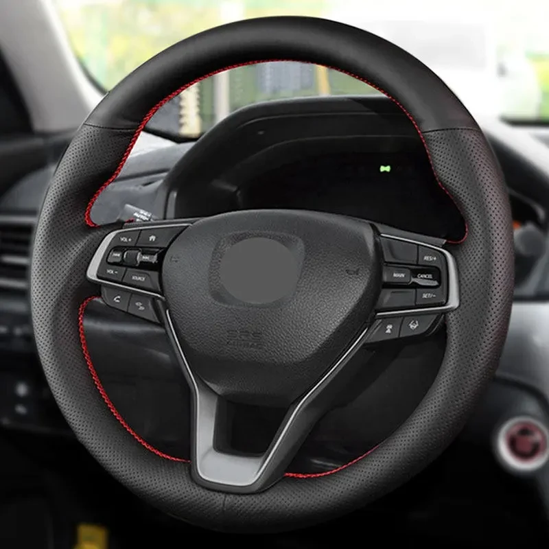 Косички на рулевое колесо для Honda Accord 10 2018 2019 дюйма обзор перфорированный кожаный