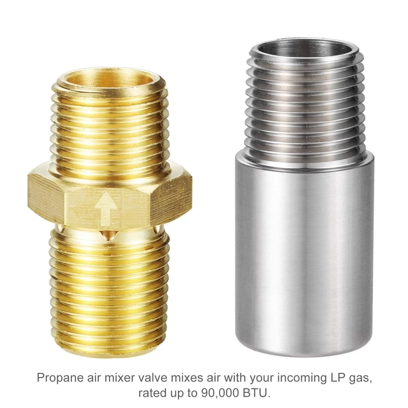 

Клапан смесителя для жидких пропановых газов дюйма, клапан смесителя с большой емкостью 90K BTU для уличной пропановой костра