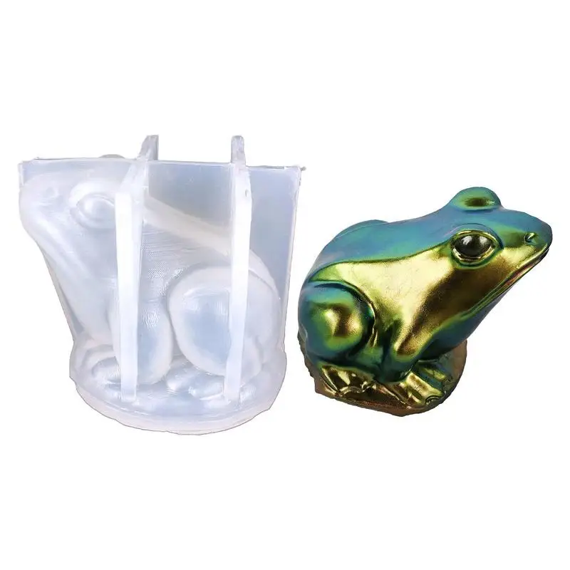 

Frog Epoxy Resin Molds Cartoon Frog Animal Silicone Mold 3D Easter DIY Handmade Products Scented Gypsum Ornaments Resin Mold