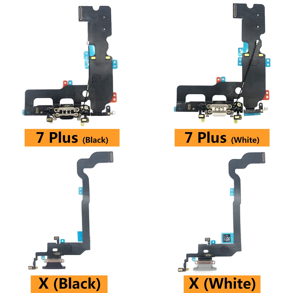 20 PCS Original New USB Charger Charging Dock Port Connector Flex Cable For Iphone 7 8 Plus X XS enlarge