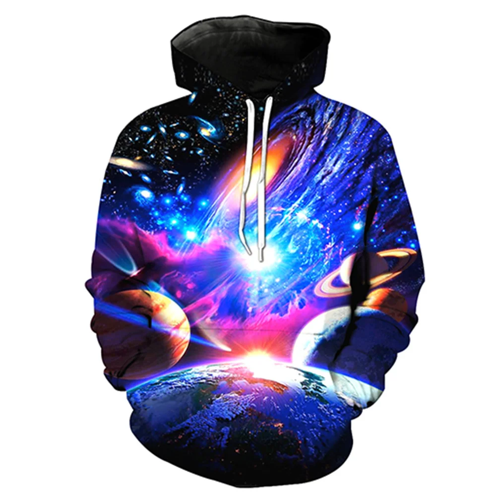 

Space Galaxy Hoodies Men's Women's Hooded Sweatshirt 3d Brand Clothing Print Hoodie Nebula Jacket autumn and winter streetwear