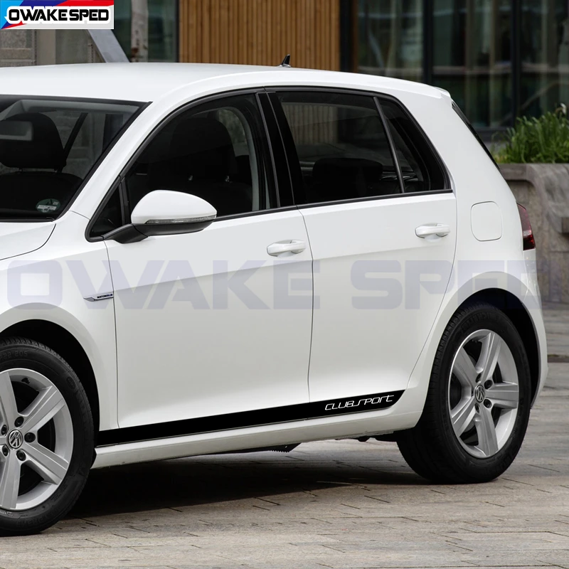 

2 шт., спортивные полосы из углеродного волокна для Volkswagen Golf 7 MK7