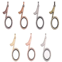 10pcs musical note rhinestone living memory floating locket alloy pendant charms jewelry making necklace keychain for women men