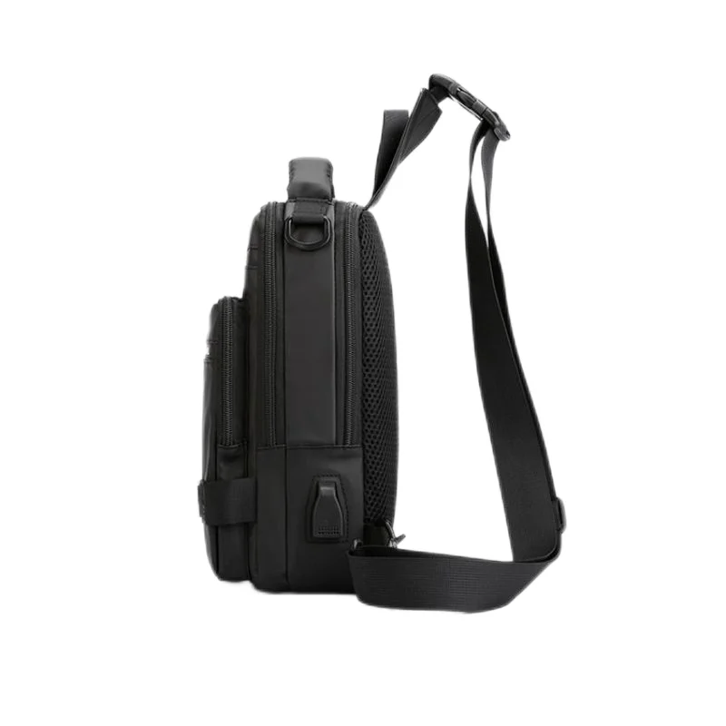 Men's Trend Chest Bag Outdoor Casual Waterproof Shoulder Crossbody Bag Large Capacity Simple Backpack Multi-purpose Chest Bag