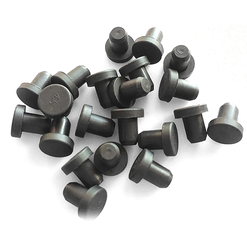 

10pcs 3-15mm Solid T-type Silicone Rubber Plug Proof Hole Black Caps Gasket