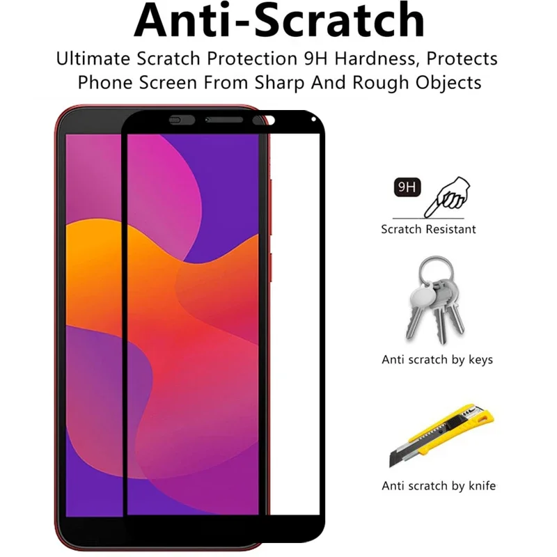 Защитное закаленное стекло 9d для huawei Honor 9s 8s prime 2020 7s Защитная пленка экрана на 7 8 9 s