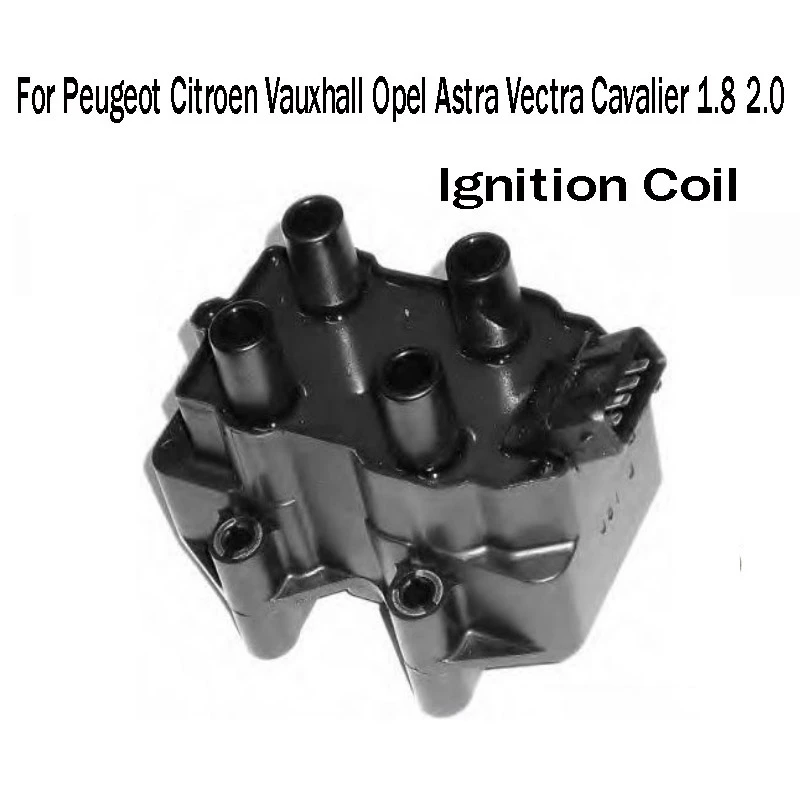 

Ignition Coil for Peugeot Citroen Vauxhall Opel Astra Vectra Cavalier 1.8 2.0 90458250 96062288 9616597080 2526035A