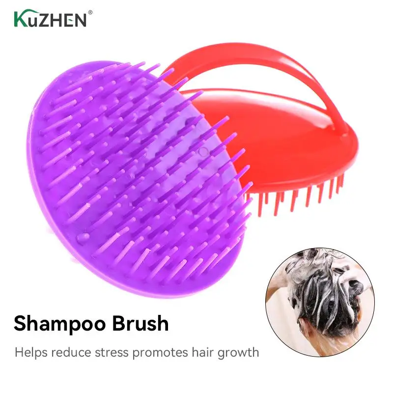 

1 шт., круглое пластиковое мытье шампунем, массажер для волос, расчески для головы, душа, тела, бороды, шампунь, щетка, инструменты для укладки ...